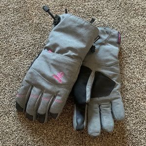 Grey Winter Gloves- Head